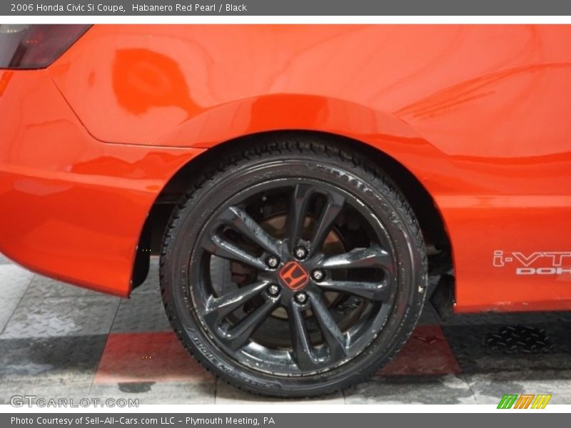Habanero Red Pearl / Black 2006 Honda Civic Si Coupe