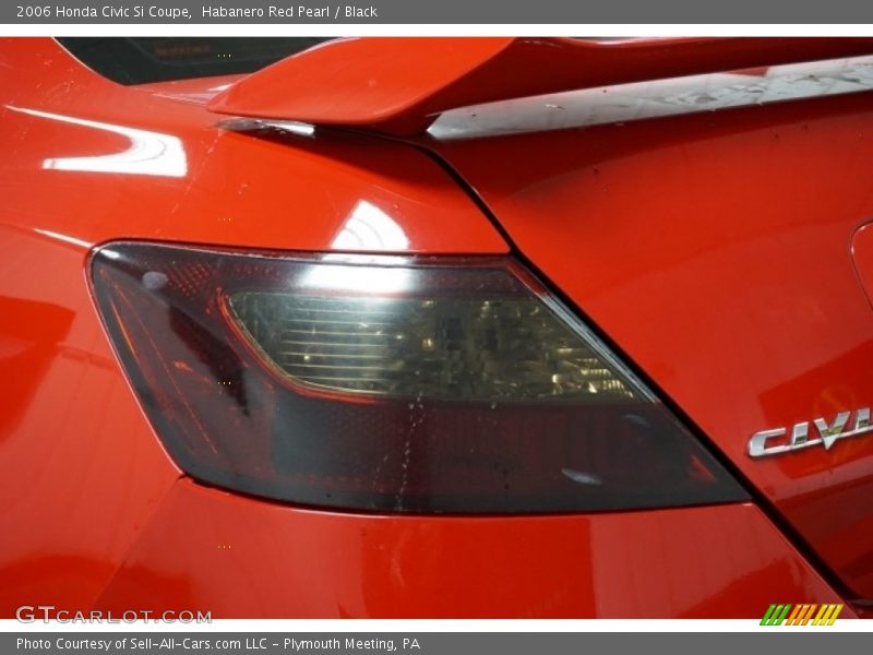 Habanero Red Pearl / Black 2006 Honda Civic Si Coupe