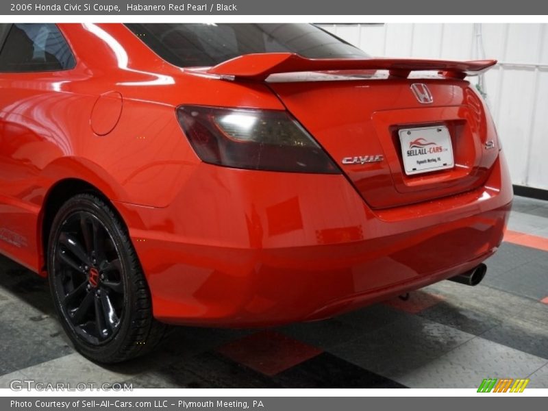 Habanero Red Pearl / Black 2006 Honda Civic Si Coupe