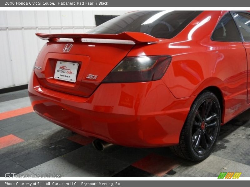 Habanero Red Pearl / Black 2006 Honda Civic Si Coupe