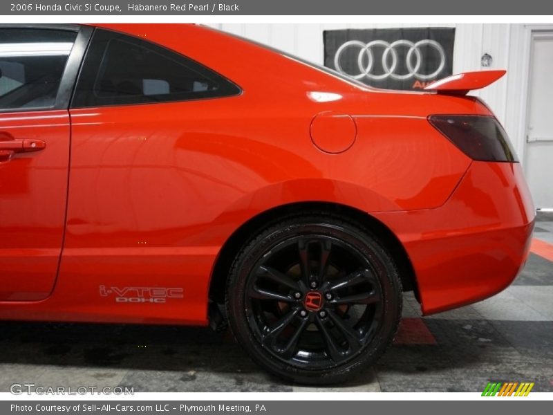Habanero Red Pearl / Black 2006 Honda Civic Si Coupe