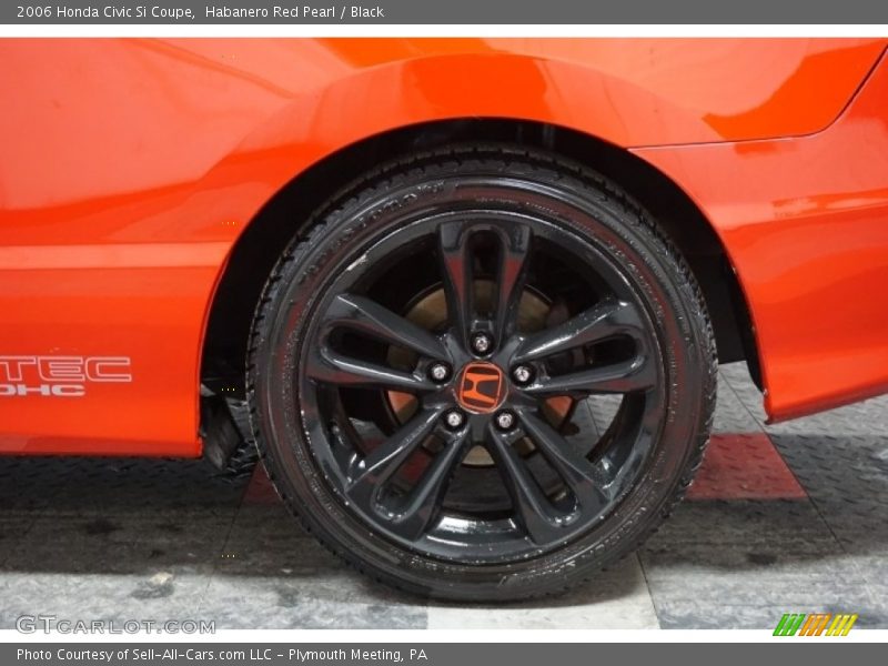 Habanero Red Pearl / Black 2006 Honda Civic Si Coupe