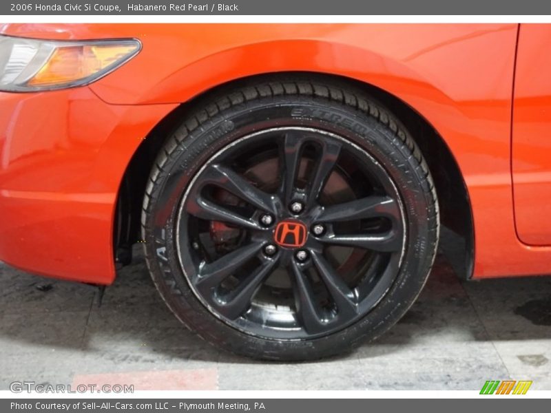 Habanero Red Pearl / Black 2006 Honda Civic Si Coupe