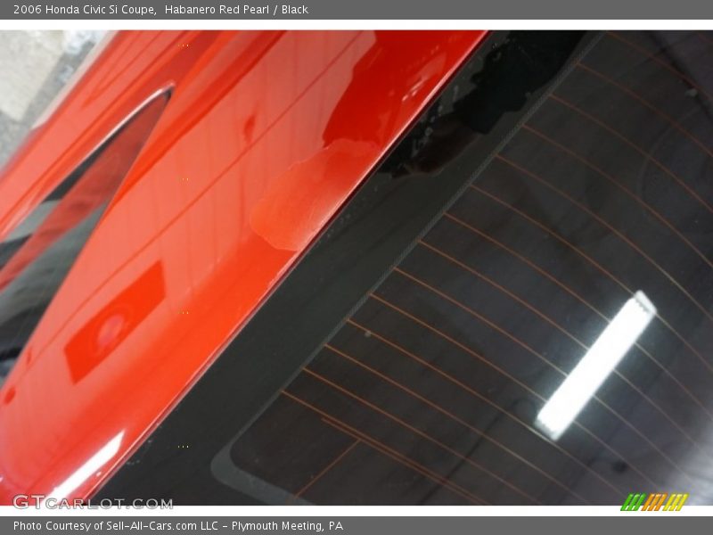 Habanero Red Pearl / Black 2006 Honda Civic Si Coupe