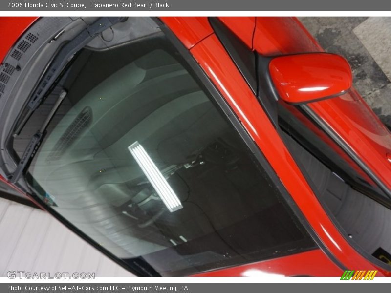 Habanero Red Pearl / Black 2006 Honda Civic Si Coupe