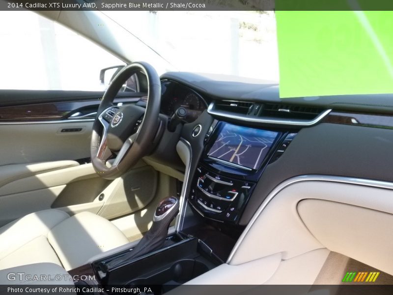 Sapphire Blue Metallic / Shale/Cocoa 2014 Cadillac XTS Luxury AWD