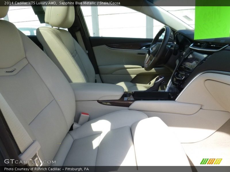 Sapphire Blue Metallic / Shale/Cocoa 2014 Cadillac XTS Luxury AWD