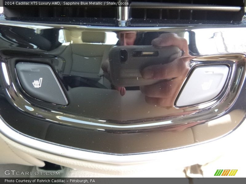 Sapphire Blue Metallic / Shale/Cocoa 2014 Cadillac XTS Luxury AWD
