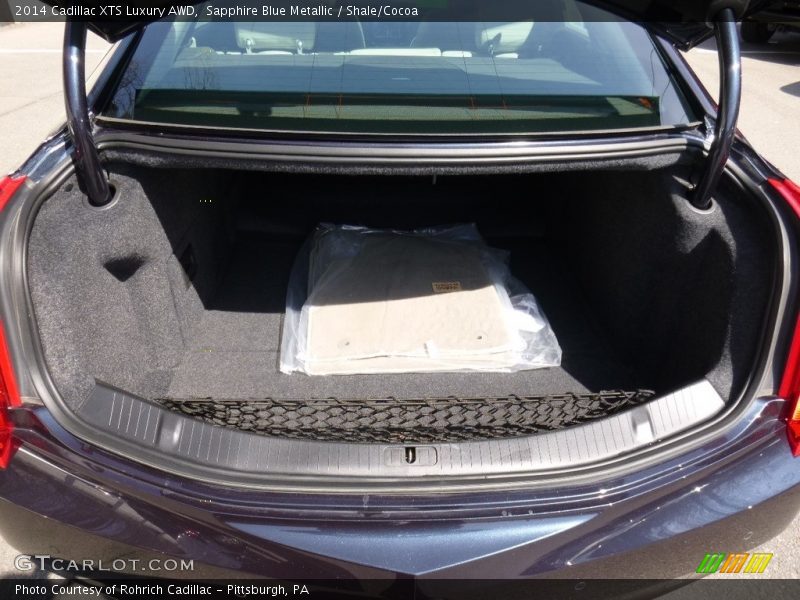 Sapphire Blue Metallic / Shale/Cocoa 2014 Cadillac XTS Luxury AWD