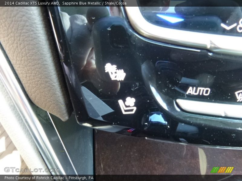 Sapphire Blue Metallic / Shale/Cocoa 2014 Cadillac XTS Luxury AWD
