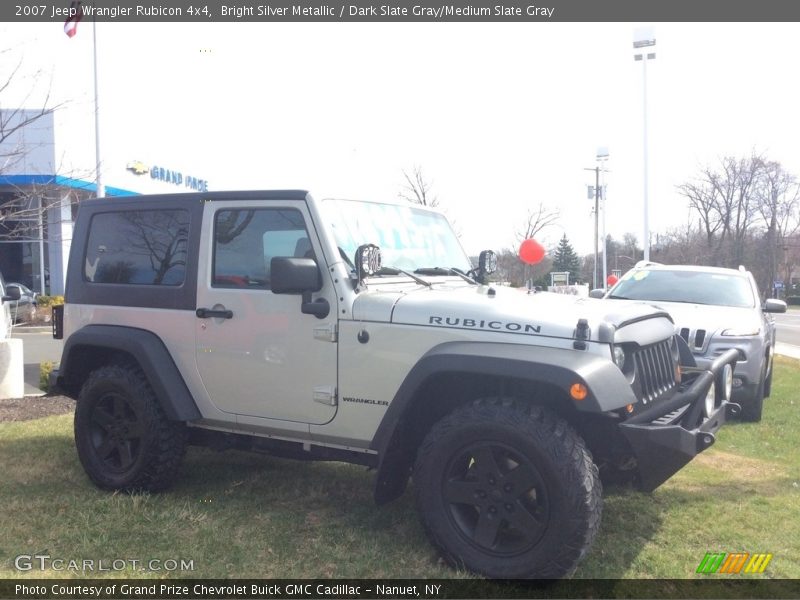 Bright Silver Metallic / Dark Slate Gray/Medium Slate Gray 2007 Jeep Wrangler Rubicon 4x4