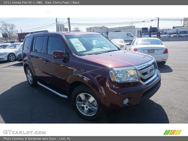 Dark Cherry Pearl / Black 2011 Honda Pilot EX-L 4WD