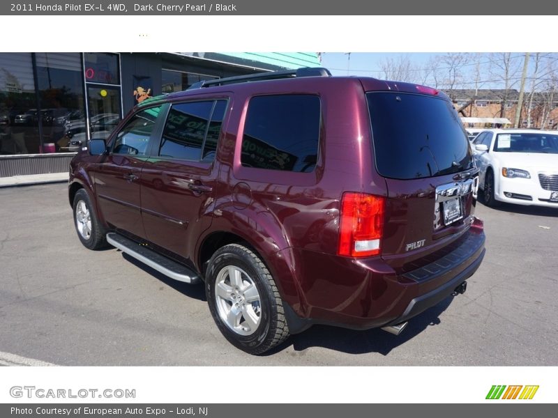 Dark Cherry Pearl / Black 2011 Honda Pilot EX-L 4WD