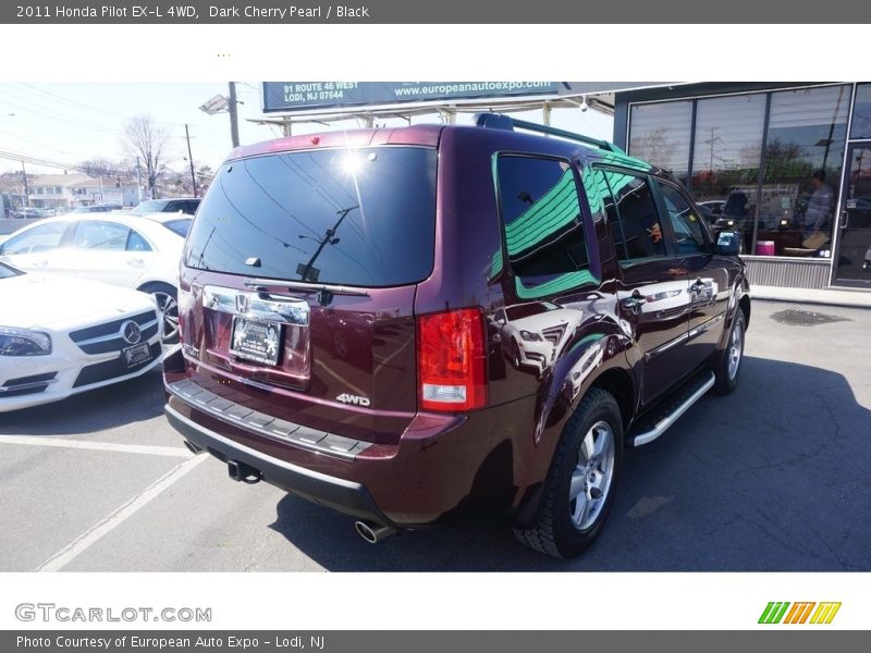 Dark Cherry Pearl / Black 2011 Honda Pilot EX-L 4WD