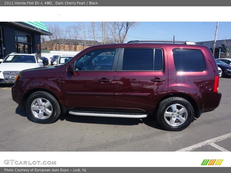 Dark Cherry Pearl / Black 2011 Honda Pilot EX-L 4WD