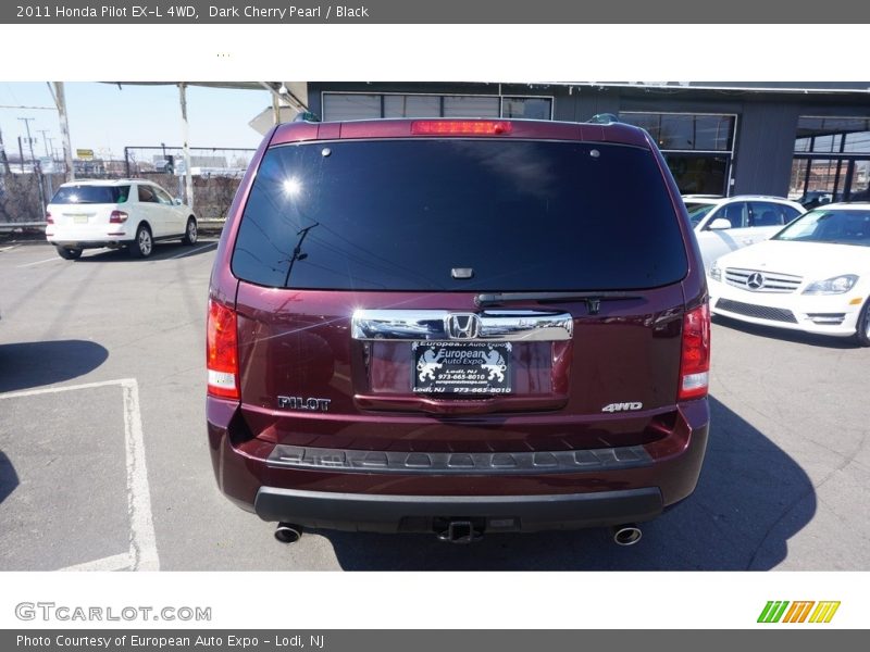 Dark Cherry Pearl / Black 2011 Honda Pilot EX-L 4WD