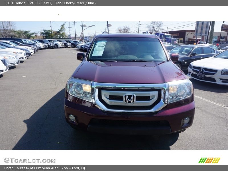Dark Cherry Pearl / Black 2011 Honda Pilot EX-L 4WD