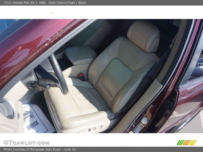 Dark Cherry Pearl / Black 2011 Honda Pilot EX-L 4WD