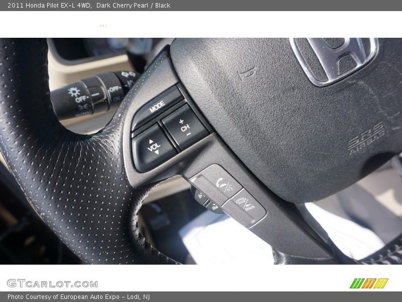 Dark Cherry Pearl / Black 2011 Honda Pilot EX-L 4WD