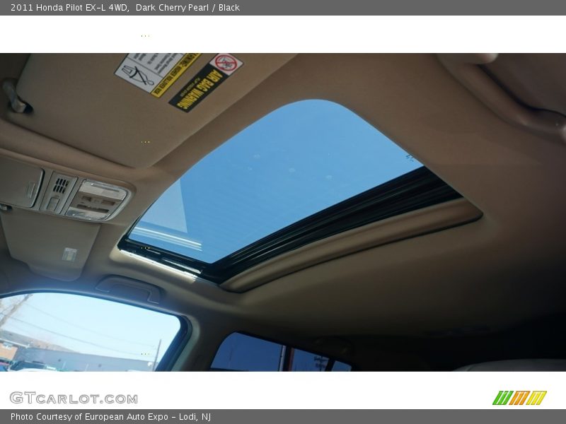 Dark Cherry Pearl / Black 2011 Honda Pilot EX-L 4WD