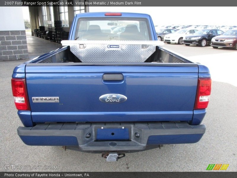 Vista Blue Metallic / Medium Dark Flint 2007 Ford Ranger Sport SuperCab 4x4
