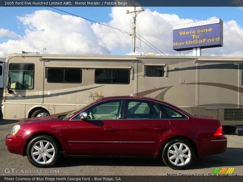 Merlot Metallic / Pebble Beige 2005 Ford Five Hundred Limited AWD