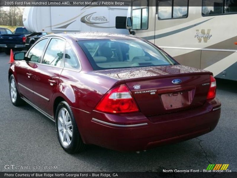 Merlot Metallic / Pebble Beige 2005 Ford Five Hundred Limited AWD