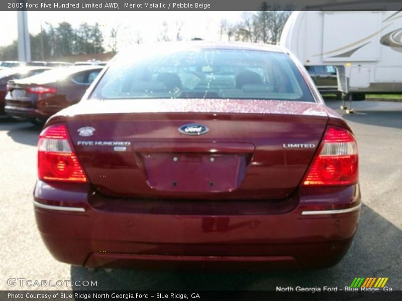 Merlot Metallic / Pebble Beige 2005 Ford Five Hundred Limited AWD
