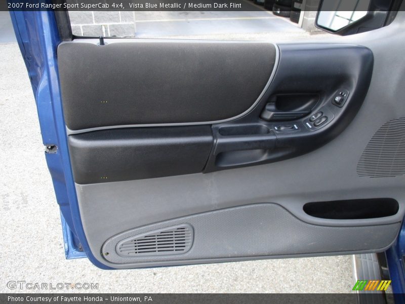 Vista Blue Metallic / Medium Dark Flint 2007 Ford Ranger Sport SuperCab 4x4