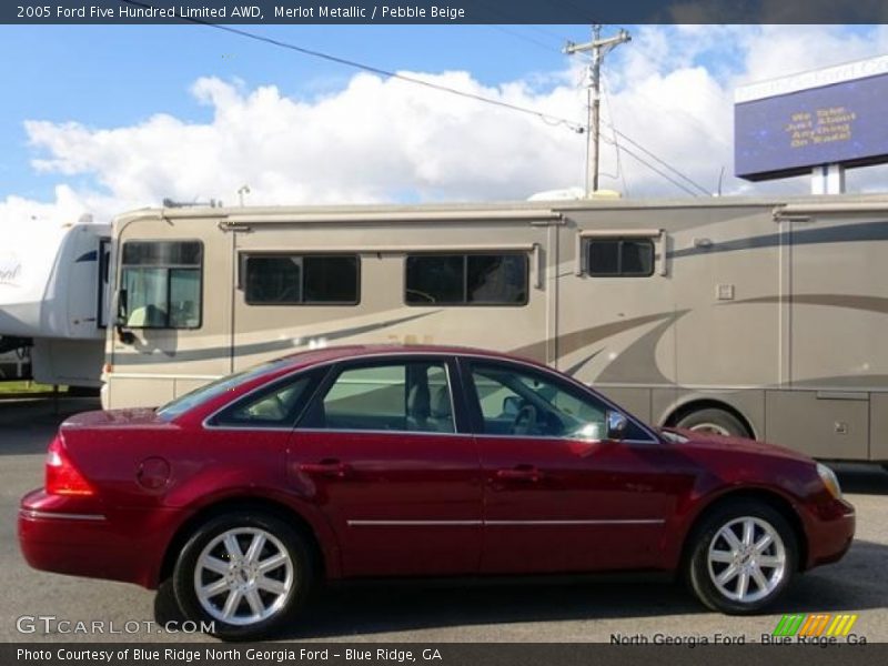 Merlot Metallic / Pebble Beige 2005 Ford Five Hundred Limited AWD