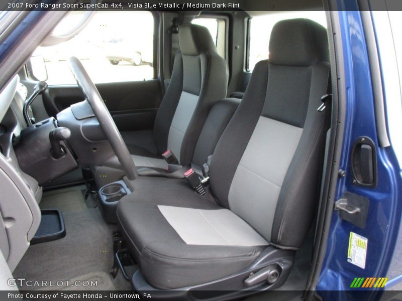 Vista Blue Metallic / Medium Dark Flint 2007 Ford Ranger Sport SuperCab 4x4