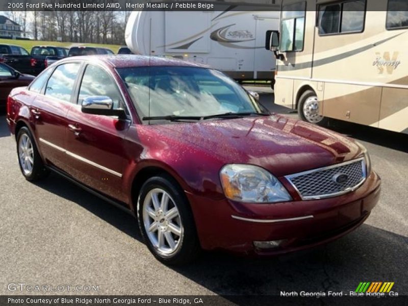 Merlot Metallic / Pebble Beige 2005 Ford Five Hundred Limited AWD