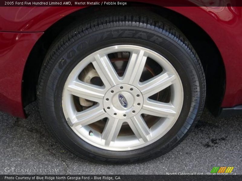 Merlot Metallic / Pebble Beige 2005 Ford Five Hundred Limited AWD