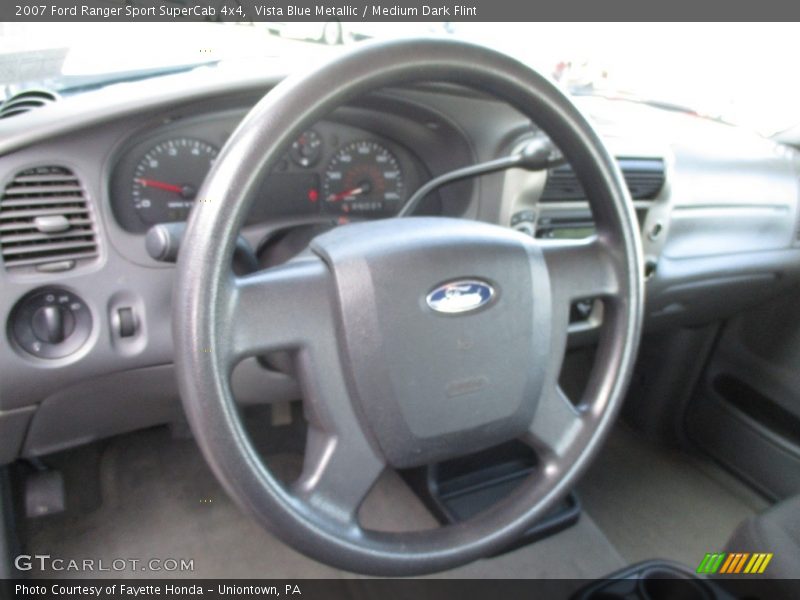 Vista Blue Metallic / Medium Dark Flint 2007 Ford Ranger Sport SuperCab 4x4