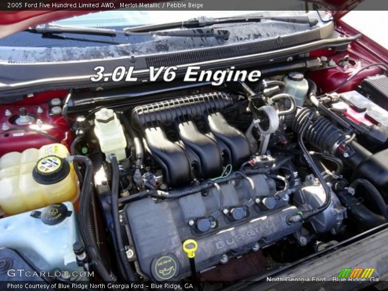 Merlot Metallic / Pebble Beige 2005 Ford Five Hundred Limited AWD