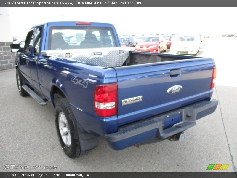 Vista Blue Metallic / Medium Dark Flint 2007 Ford Ranger Sport SuperCab 4x4
