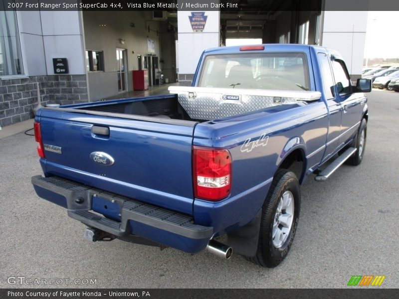 Vista Blue Metallic / Medium Dark Flint 2007 Ford Ranger Sport SuperCab 4x4