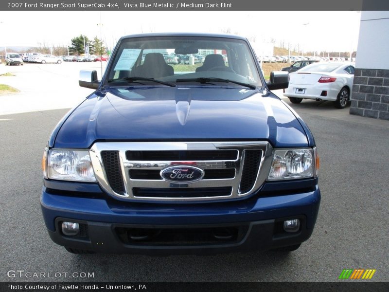 Vista Blue Metallic / Medium Dark Flint 2007 Ford Ranger Sport SuperCab 4x4