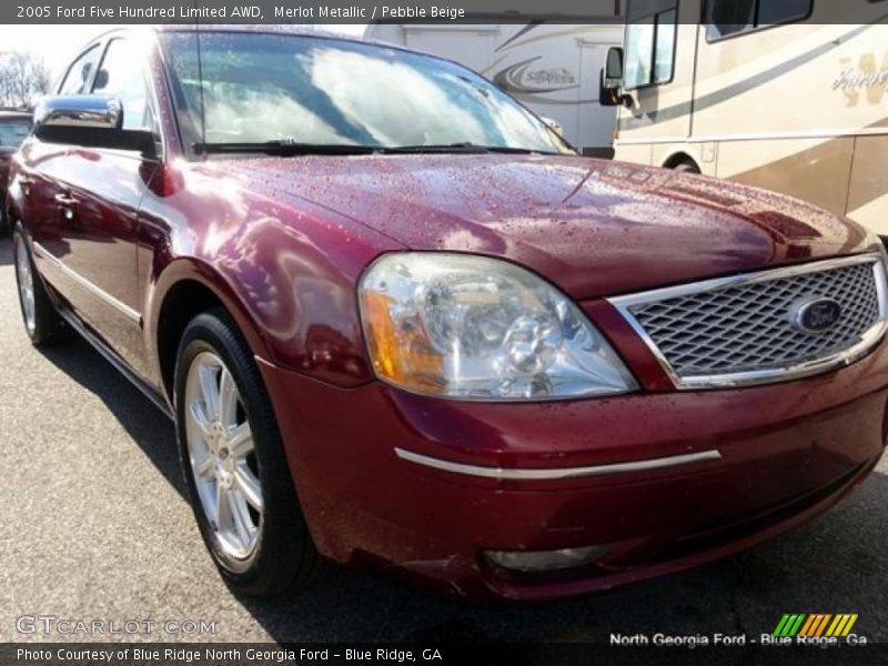 Merlot Metallic / Pebble Beige 2005 Ford Five Hundred Limited AWD