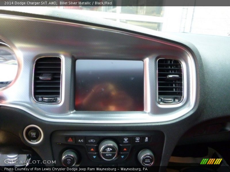 Billet Silver Metallic / Black/Red 2014 Dodge Charger SXT AWD