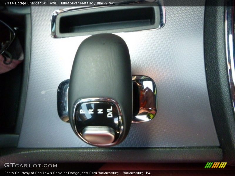 Billet Silver Metallic / Black/Red 2014 Dodge Charger SXT AWD