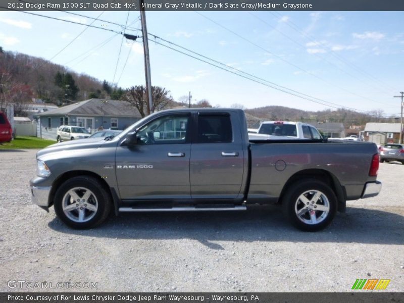 Mineral Gray Metallic / Dark Slate Gray/Medium Graystone 2012 Dodge Ram 1500 SLT Quad Cab 4x4