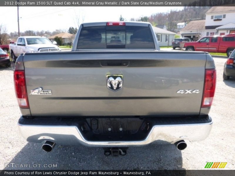 Mineral Gray Metallic / Dark Slate Gray/Medium Graystone 2012 Dodge Ram 1500 SLT Quad Cab 4x4