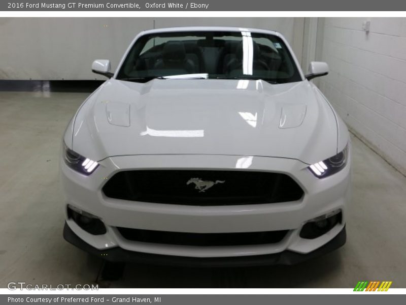Oxford White / Ebony 2016 Ford Mustang GT Premium Convertible