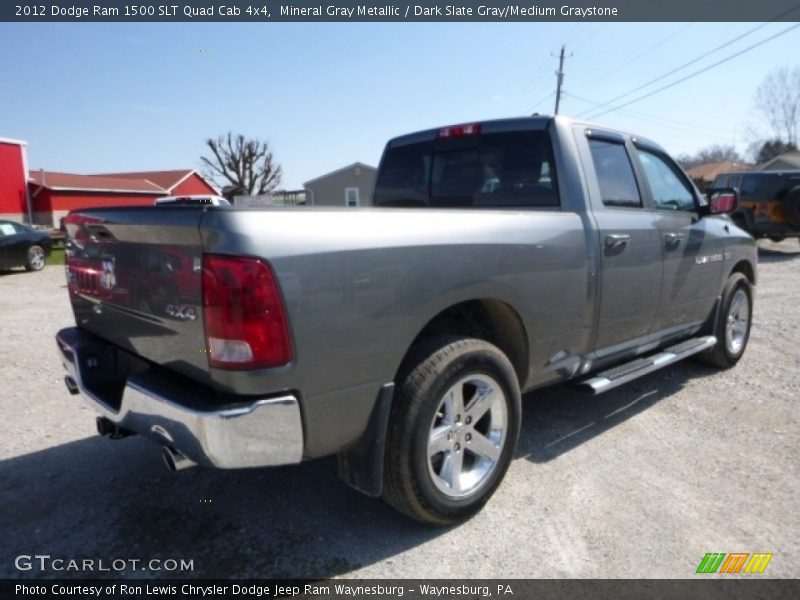 Mineral Gray Metallic / Dark Slate Gray/Medium Graystone 2012 Dodge Ram 1500 SLT Quad Cab 4x4