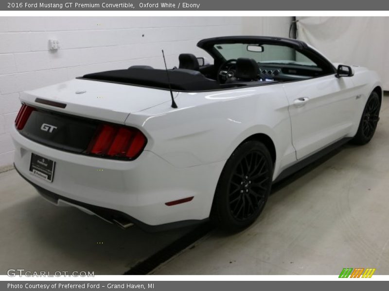 Oxford White / Ebony 2016 Ford Mustang GT Premium Convertible