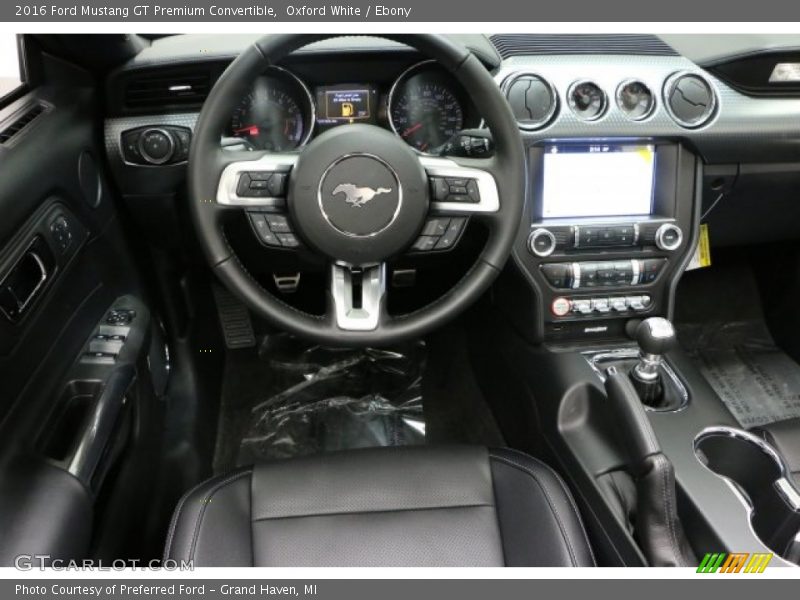 Oxford White / Ebony 2016 Ford Mustang GT Premium Convertible
