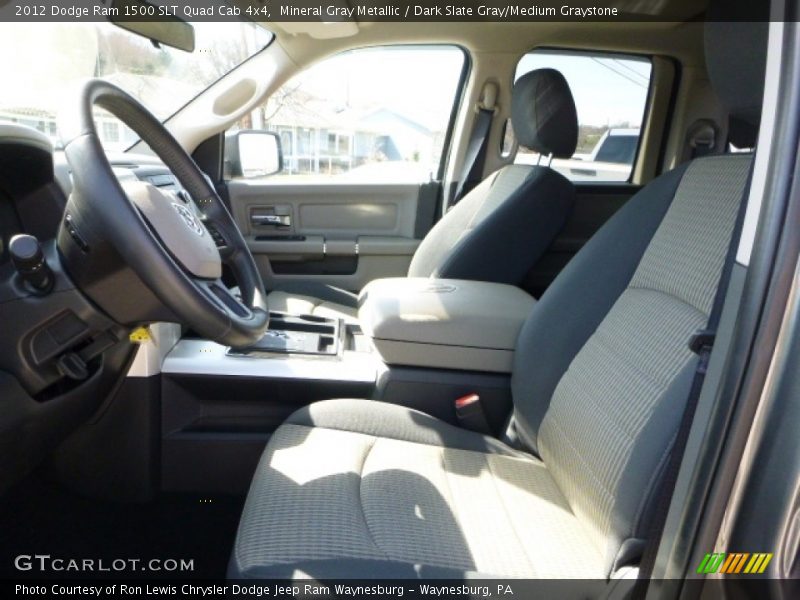 Mineral Gray Metallic / Dark Slate Gray/Medium Graystone 2012 Dodge Ram 1500 SLT Quad Cab 4x4