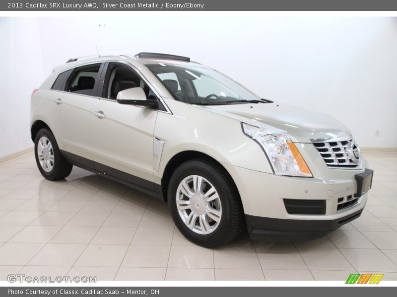 Silver Coast Metallic / Ebony/Ebony 2013 Cadillac SRX Luxury AWD