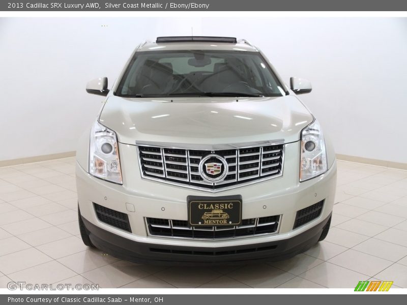 Silver Coast Metallic / Ebony/Ebony 2013 Cadillac SRX Luxury AWD